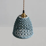 Ceramic Texture Single Head Vintage Pendant Light