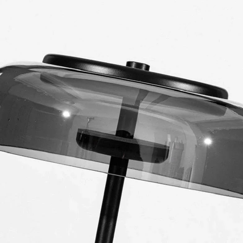 Black Glass Modern Style Table Lamp