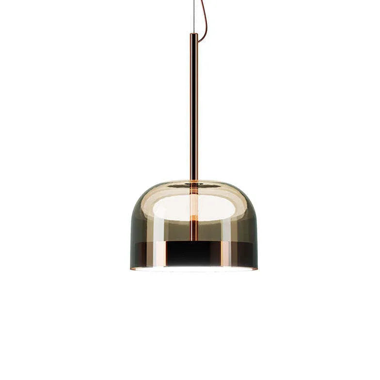 Bowl-shaped Clear Glass Pendant Light