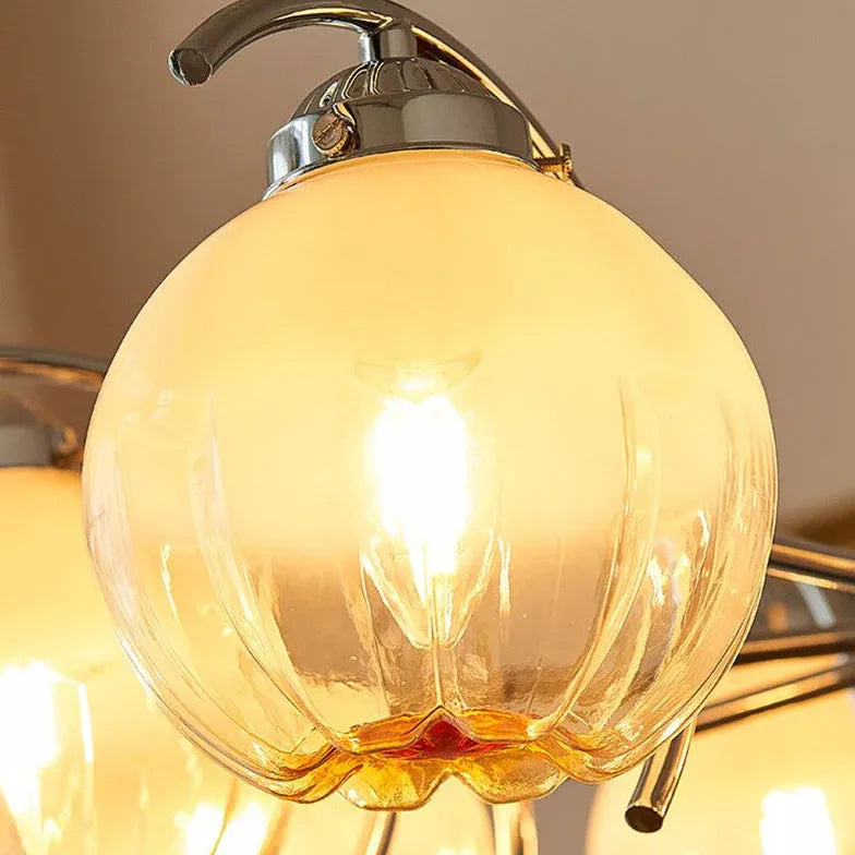 Luxury Multi-Light Vintage Glass Pendant Light