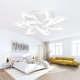 Petal-Shaped White Living Room Ceiling Light