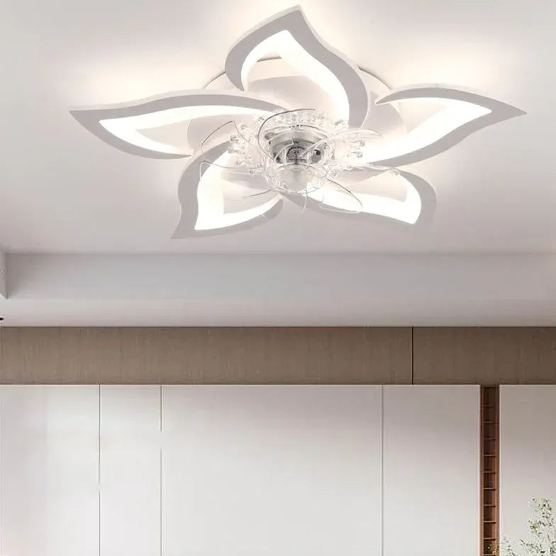 Blütenform LED LED White Fan Light