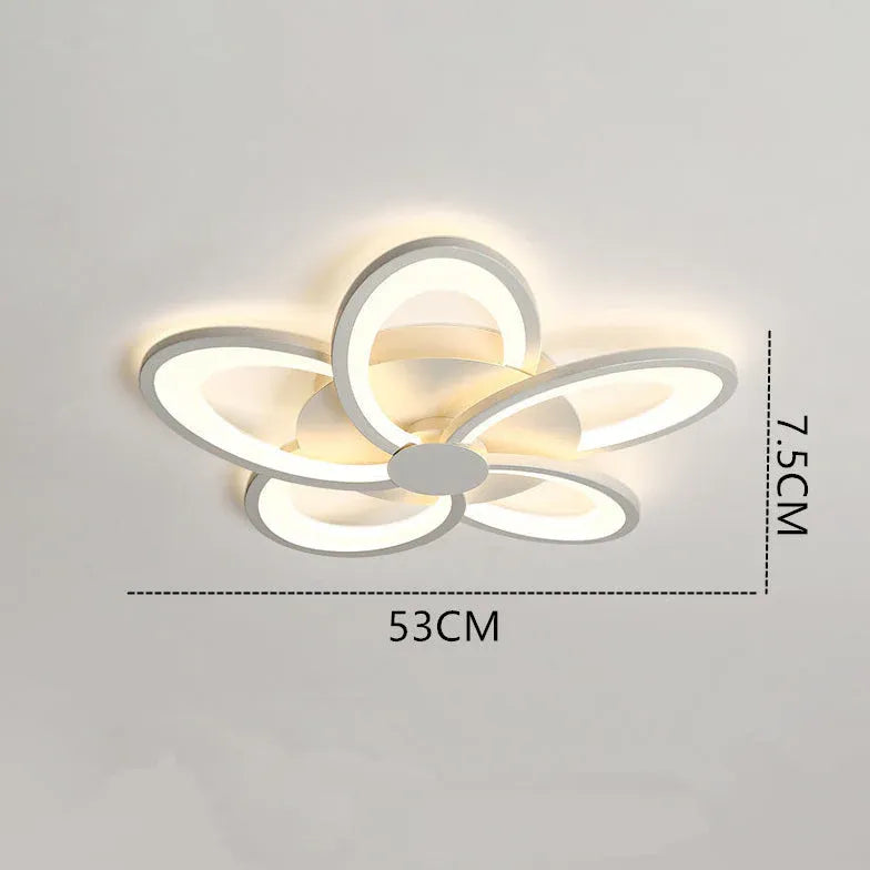 Flower-Shaped Modern White Bedroom Ceiling Light