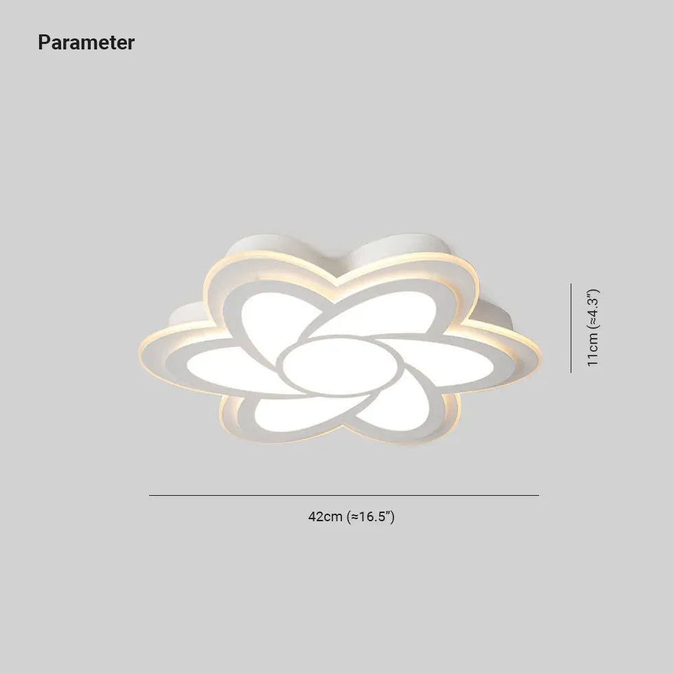 Moderne Deckenleuchte LED mit Acryl Blütenform