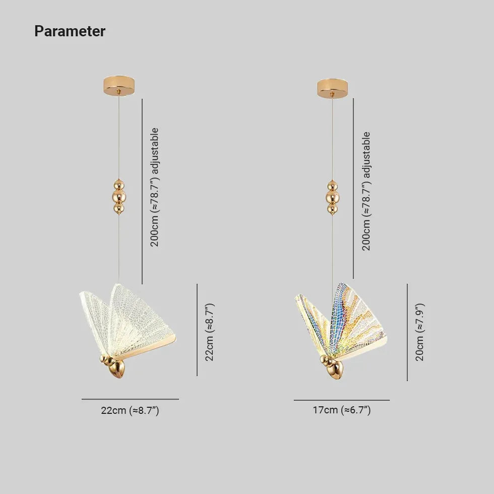 Hängelampe Esstisch Gold Nordisch Simplistisch Schmetterlingsdesign - Clowas.de
