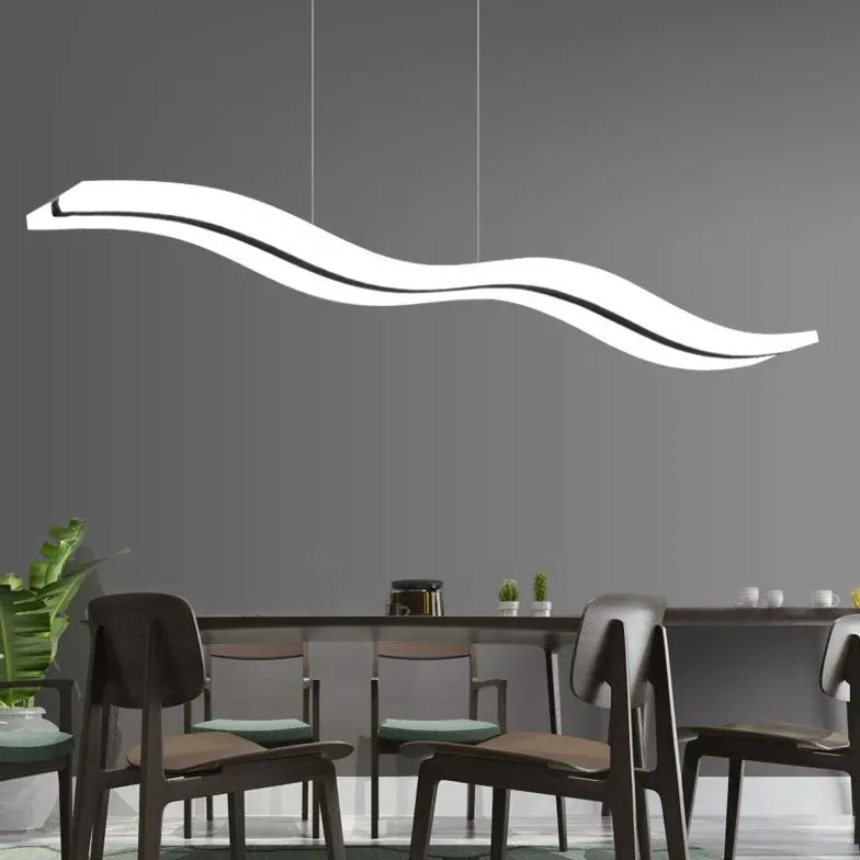Hängelampe Esszimmer LED Nordisch Modern Wellenform - Clowas.de