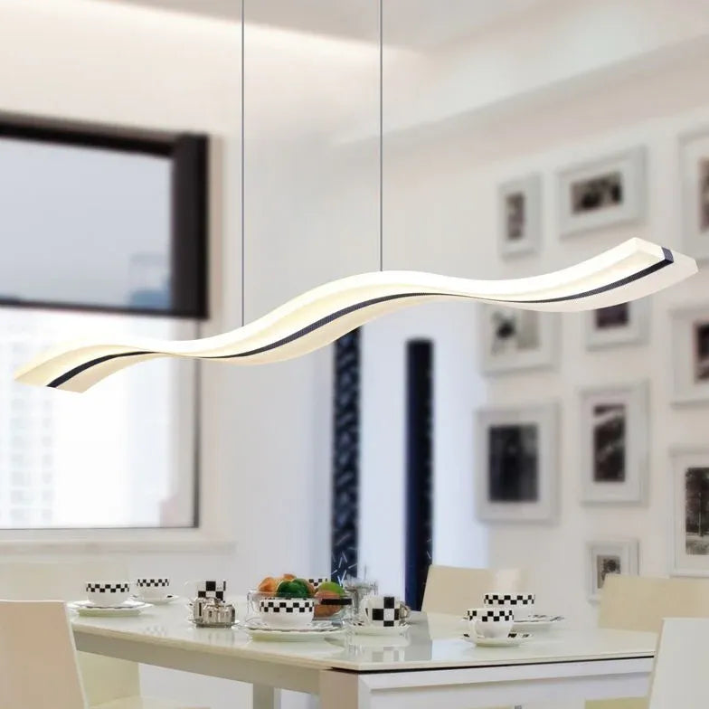 Hängelampe Esszimmer LED Nordisch Modern Wellenform - Clowas.de