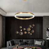 Hängelampe Gold rund modern minimalistischer Stil - Clowas.de