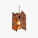 Hängelampe Holz Esstisch rustikal im Vintage-Industriestil - Clowas.de