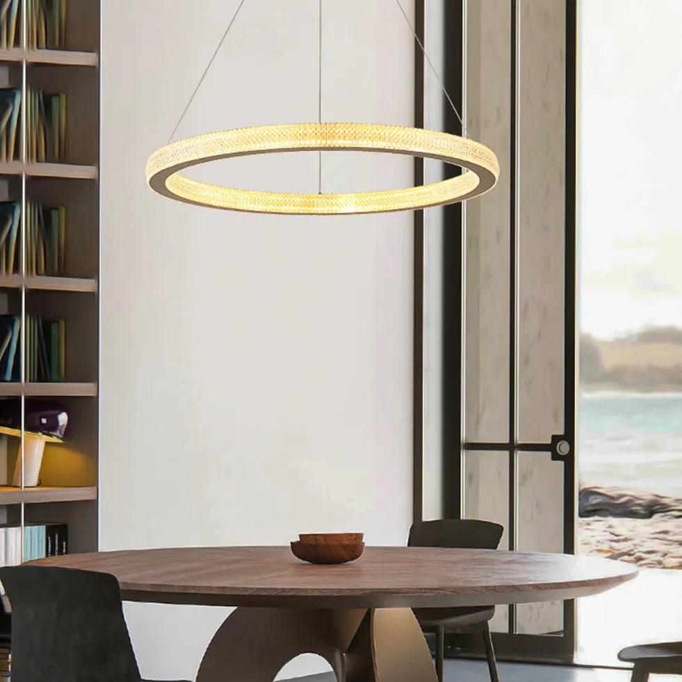 hängelampe rund gold nordic minimalistisch stil - Clowas.de