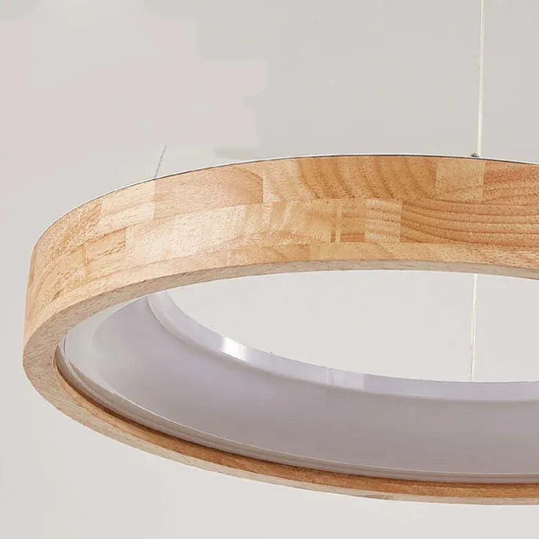 hängelampe rund holz moderne nordische eleganz - Clowas.de