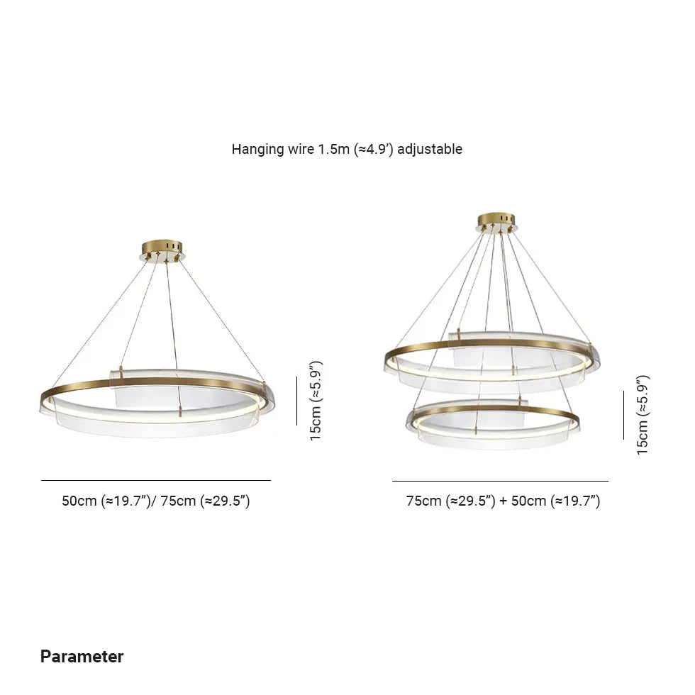 Hängelampe rund LED modern nordisch Acryl - Clowas.de