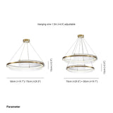 Hängelampe rund LED modern nordisch Acryl - Clowas.de