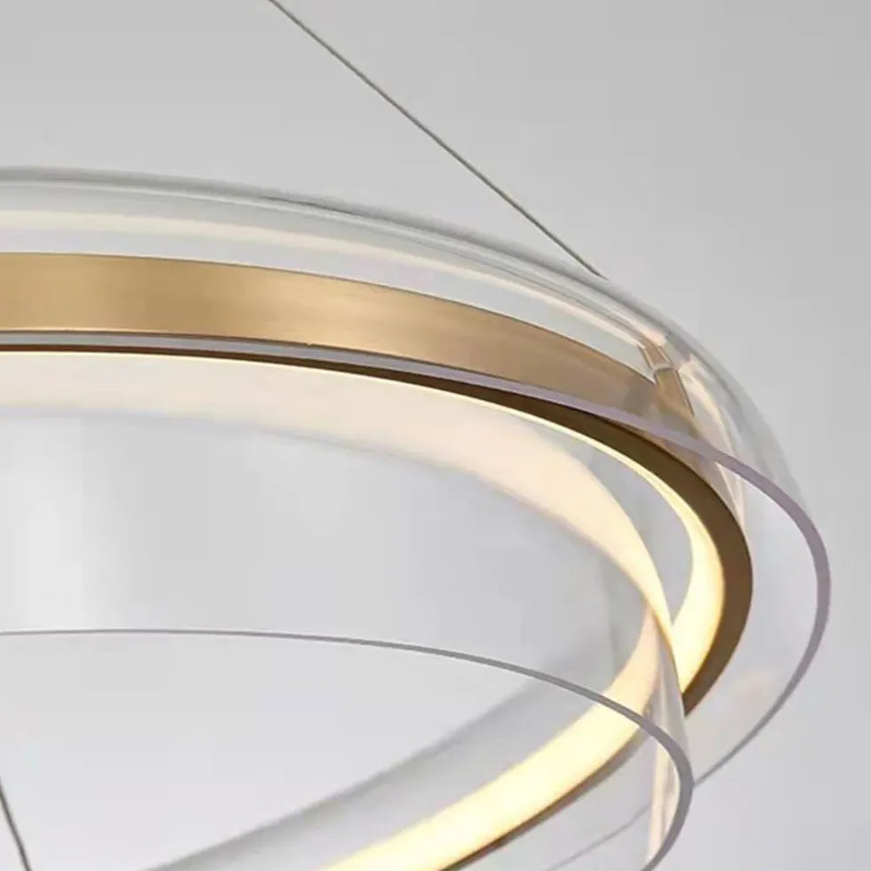 Hängelampe rund LED modern nordisch Acryl - Clowas.de