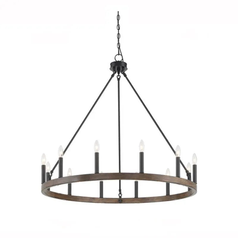 Hängelampe schwarz industrial mit runden Bauernhausstil - Clowas.de