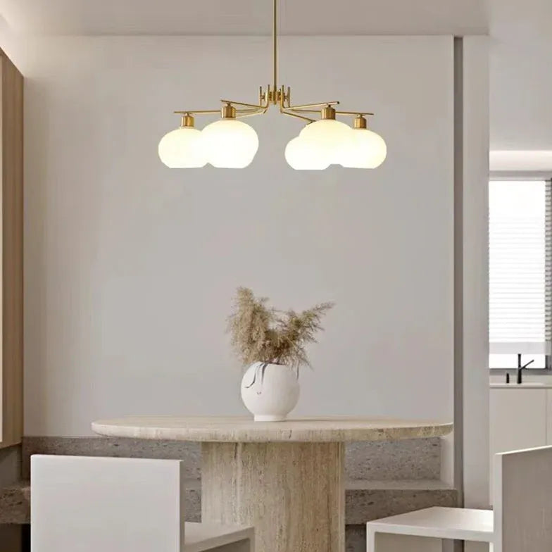 Hängelampe weiß gold im Bauhaus Vintage Stil - Clowas.de