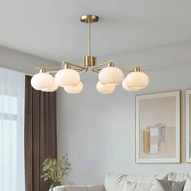 Hängelampe weiß gold im Bauhaus Vintage Stil - Clowas.de