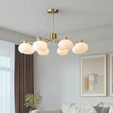 Hängelampe weiß gold im Bauhaus Vintage Stil - Clowas.de