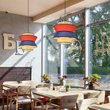 Hängelampe Wohnzimmer Landhausstil mit farbigem Rattan - Clowas.de