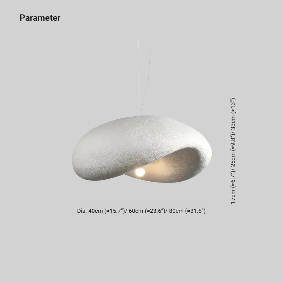 hängelampen weiss modern im skandinavischen Design natürliche Formen - Clowas.de