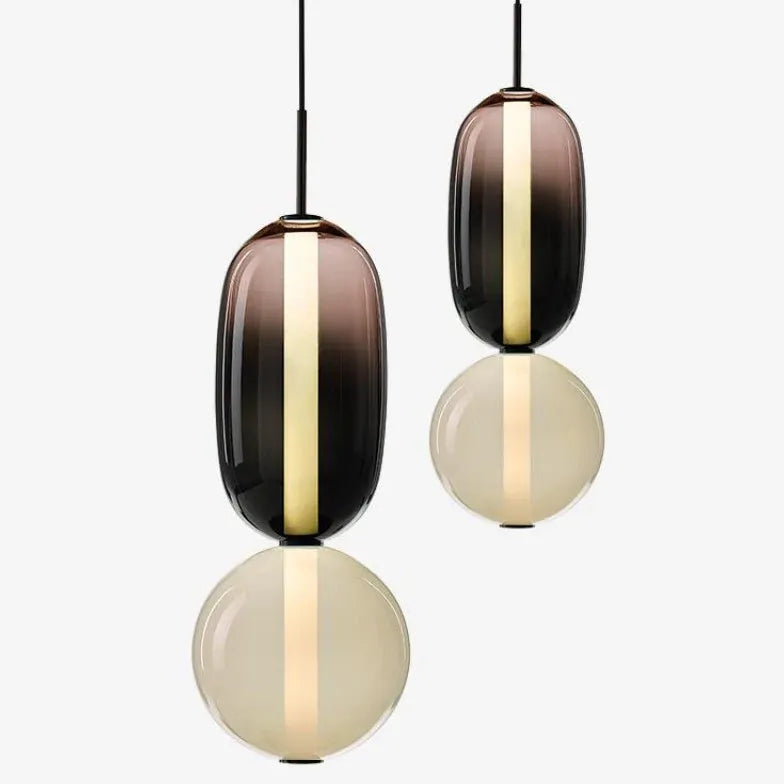 hängeleuchte nachttisch moderne nordische farbige glasdesign - Clowas.de