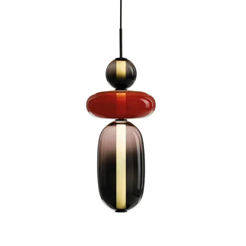 hängeleuchte nachttisch moderne nordische farbige glasdesign - Clowas.de