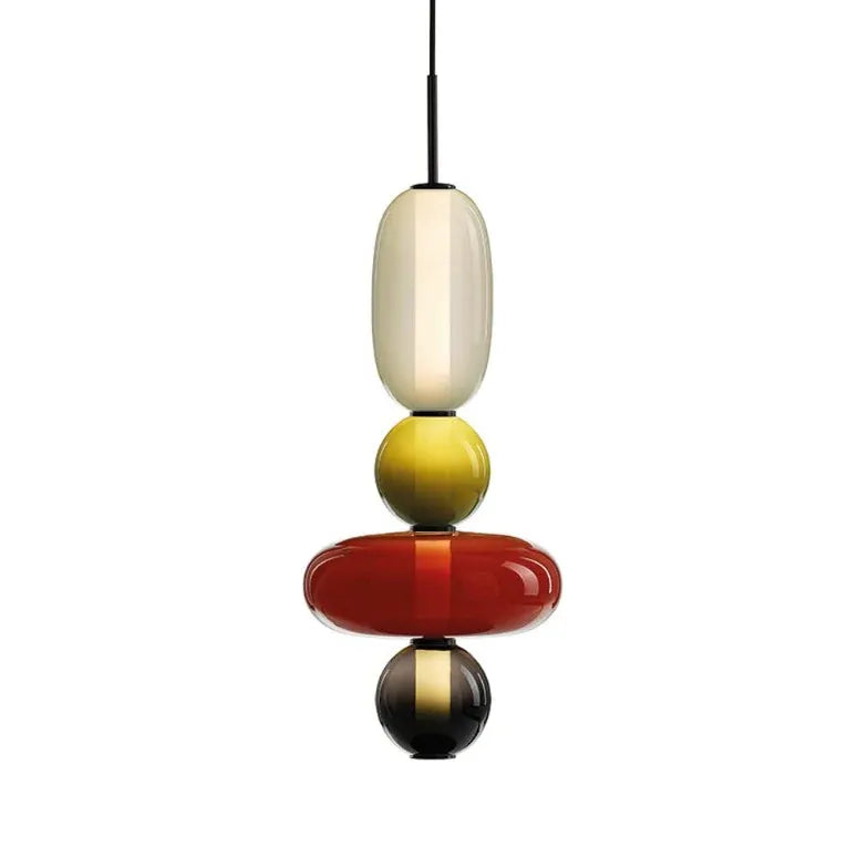 hängeleuchte nachttisch moderne nordische farbige glasdesign - Clowas.de