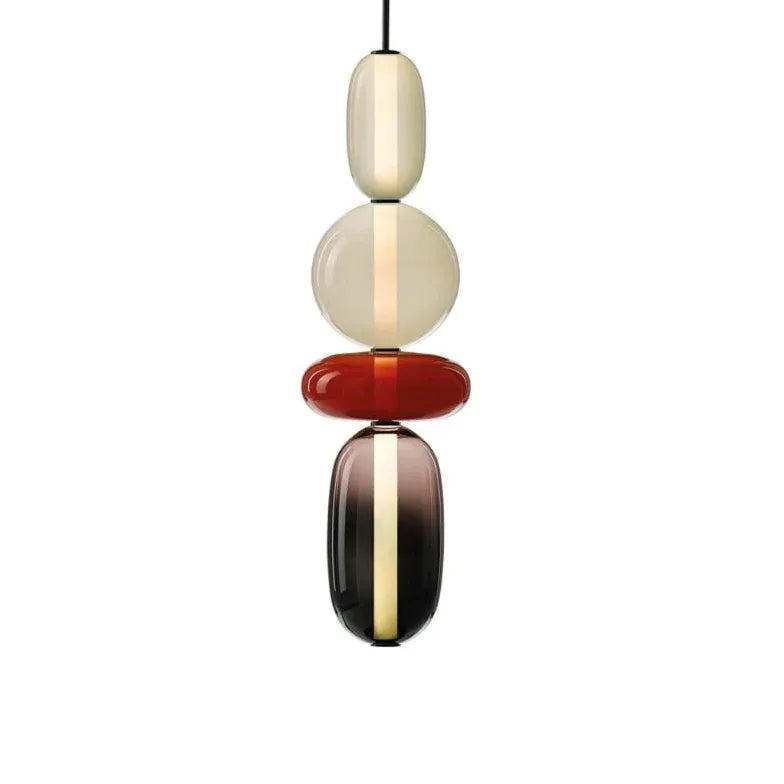 hängeleuchte nachttisch moderne nordische farbige glasdesign - Clowas.de