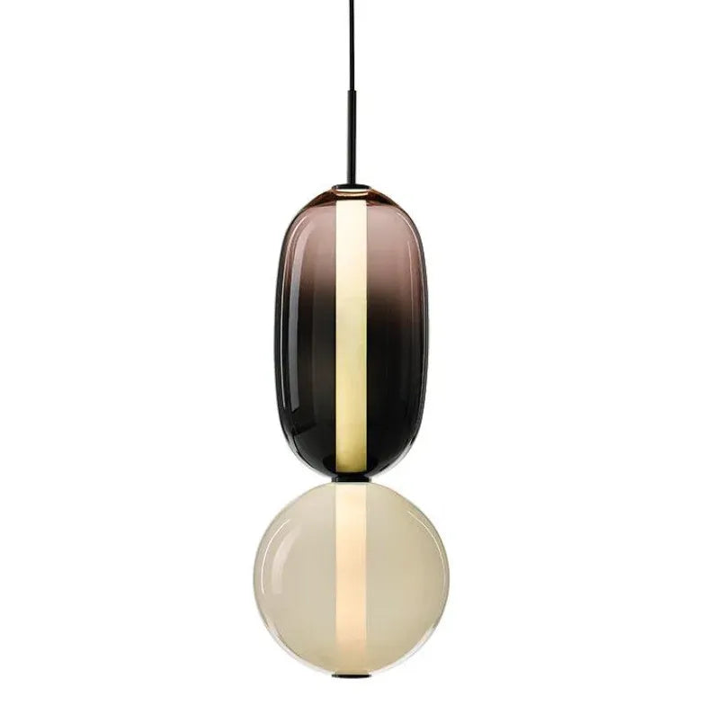 hängeleuchte nachttisch moderne nordische farbige glasdesign - Clowas.de
