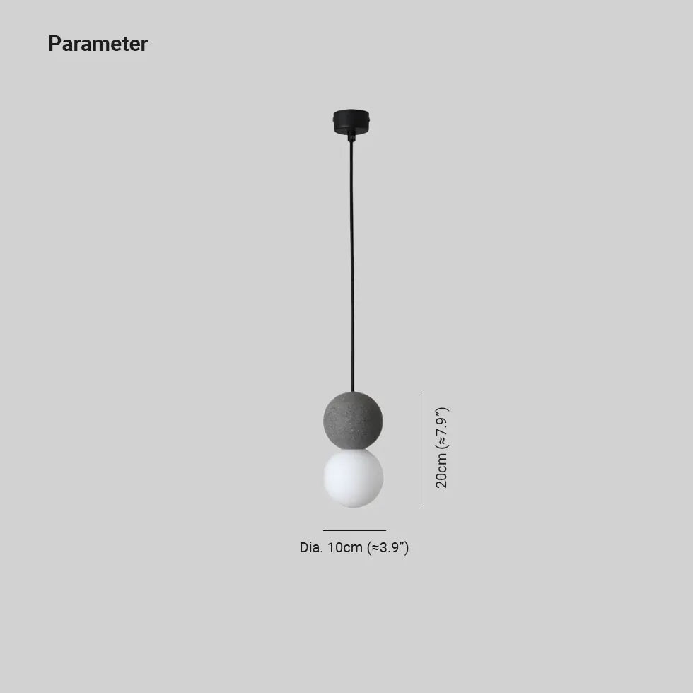 Hängeleuchte Pendelleuchte Nordisch Zement Rundkugel Design - Clowas.de