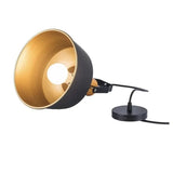 Hängeleuchte Schwarz Gold im Retro Eisenstil - Clowas.de