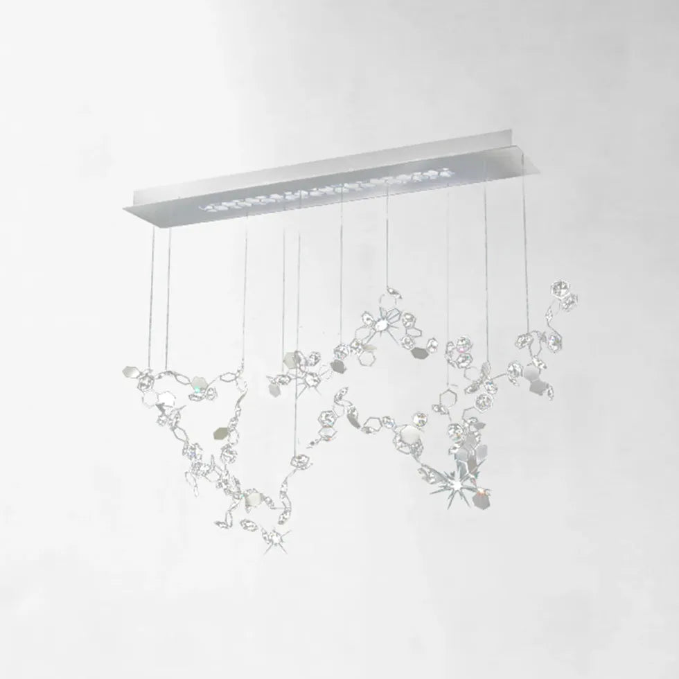 Hängeleuchte Silber moderne Kunst italienisches Design - Clowas.de