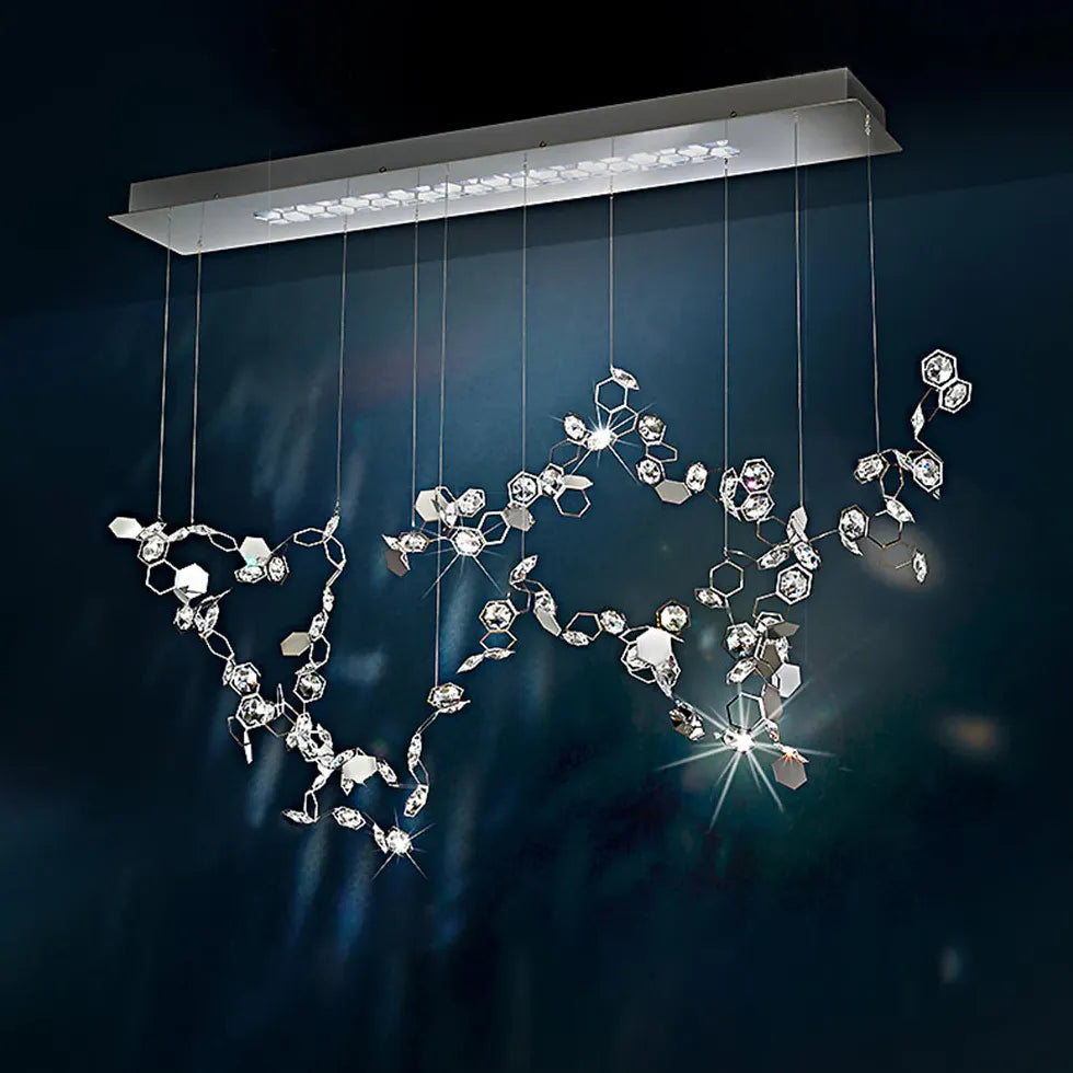 Hängeleuchte Silber moderne Kunst italienisches Design - Clowas.de