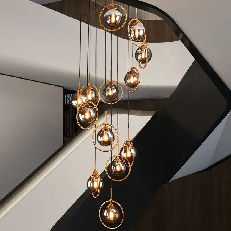 Hängeleuchten für Treppenhaus im nordischen Glasdesign - Clowas.de