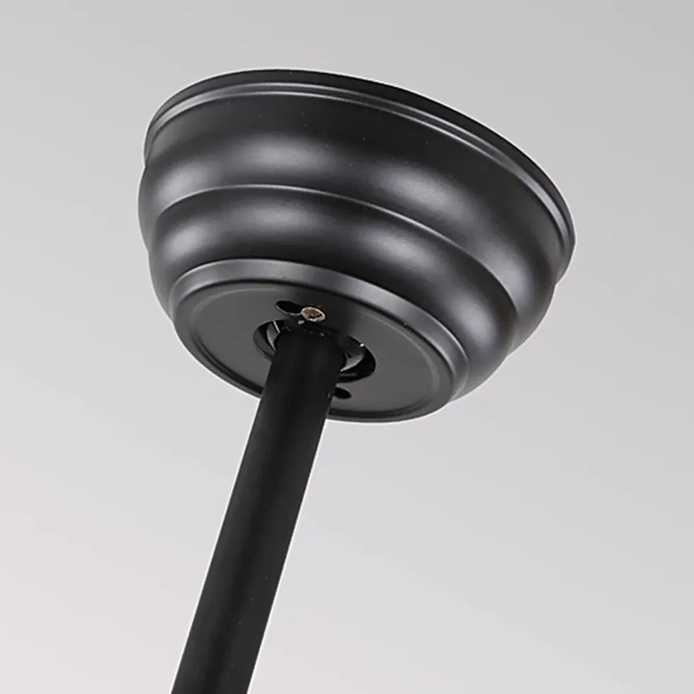 Black Metal Four-Leaf Ceiling Fan Light