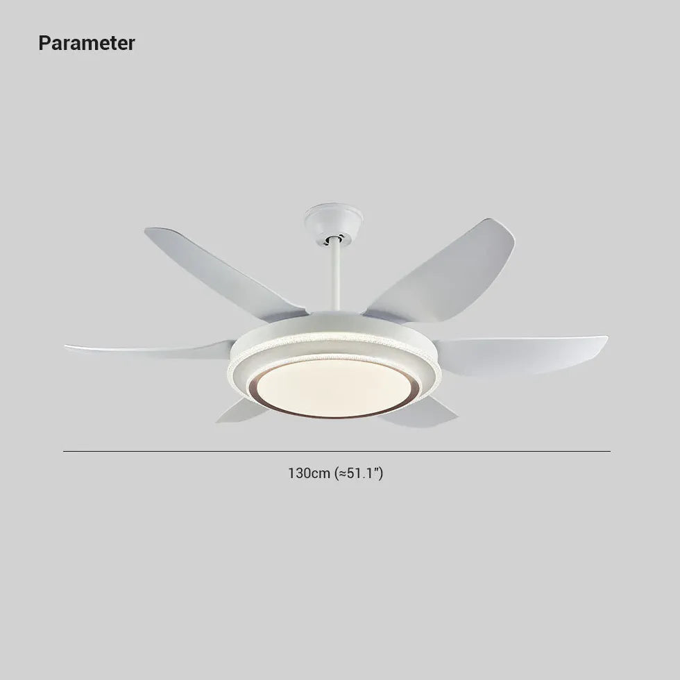 Runde LED moderne Wohnzimmerventilator Licht Licht