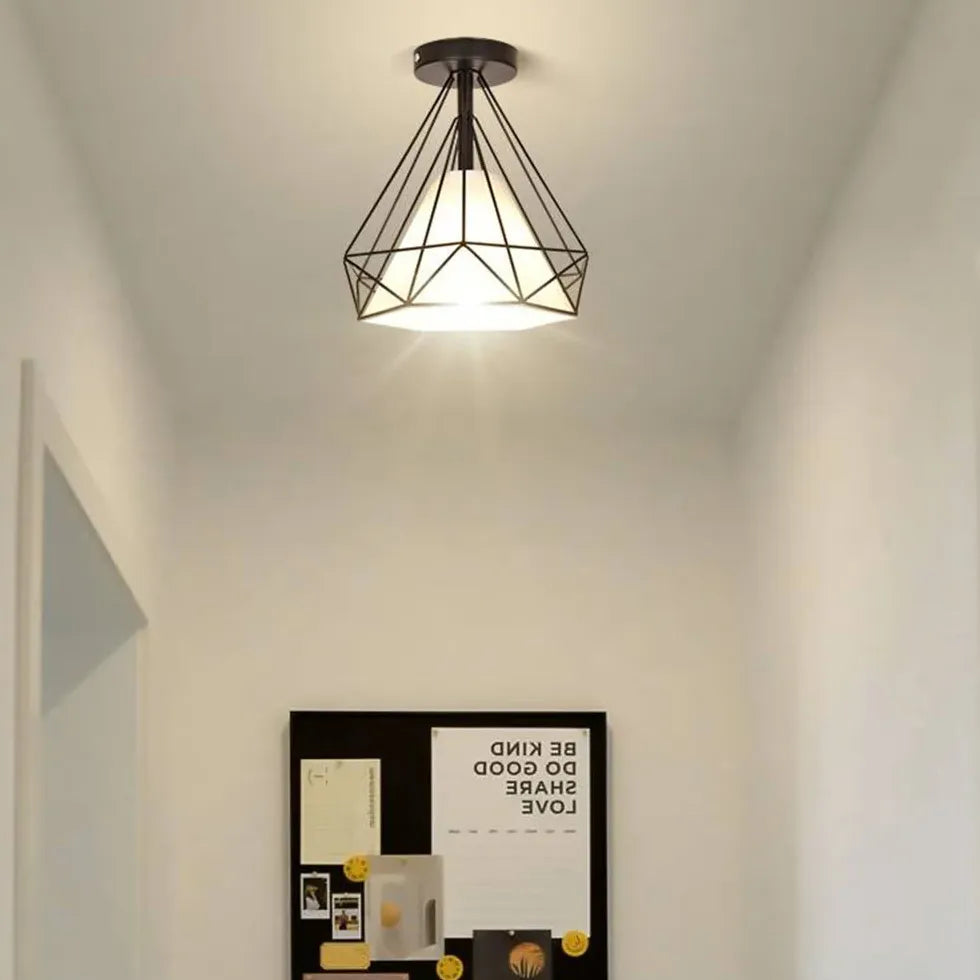 Industrial Style Geometry Modern Flush Ceiling Lights