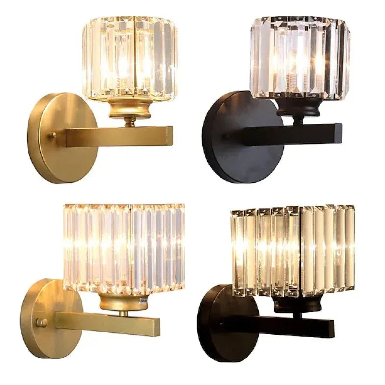 Cube Luxury Crystal Modern Wall Lights