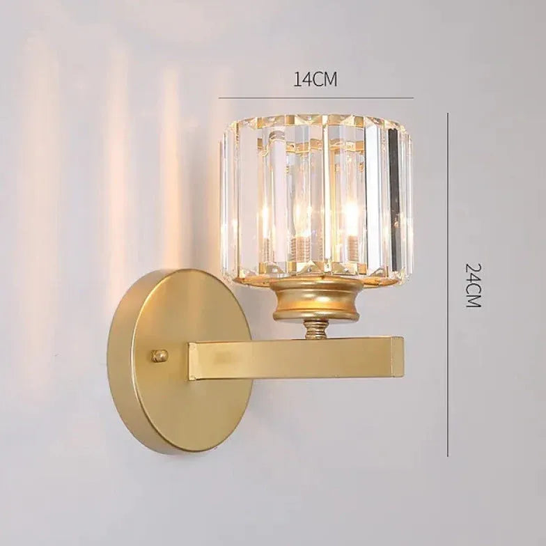 Cube Luxury Crystal Modern Wall Lights