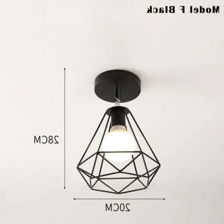 Deckenleuchte Industrial Look Metall Nordische Kreative Deckenlampe