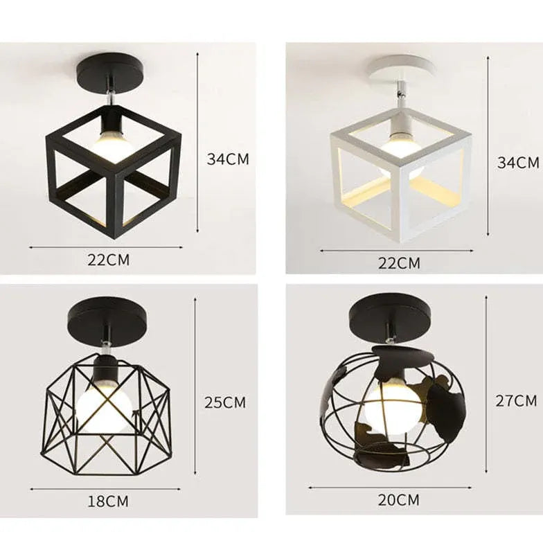 Deckenleuchte Industrial Look Metall Nordische Kreative Deckenlampe