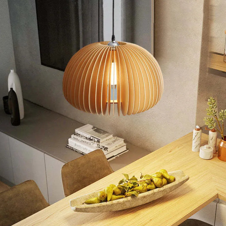 holz hängelampe esszimmer nordisches modernes design elegant - Clowas.de