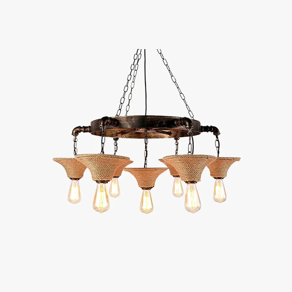 Industrial style hängelampe mit amerikanischem Retro-Seil - Clowas.de