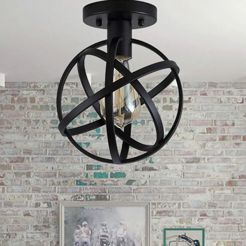 Industrielle Deckenleuchte im Retro-Stil, einfach - Clowas.de