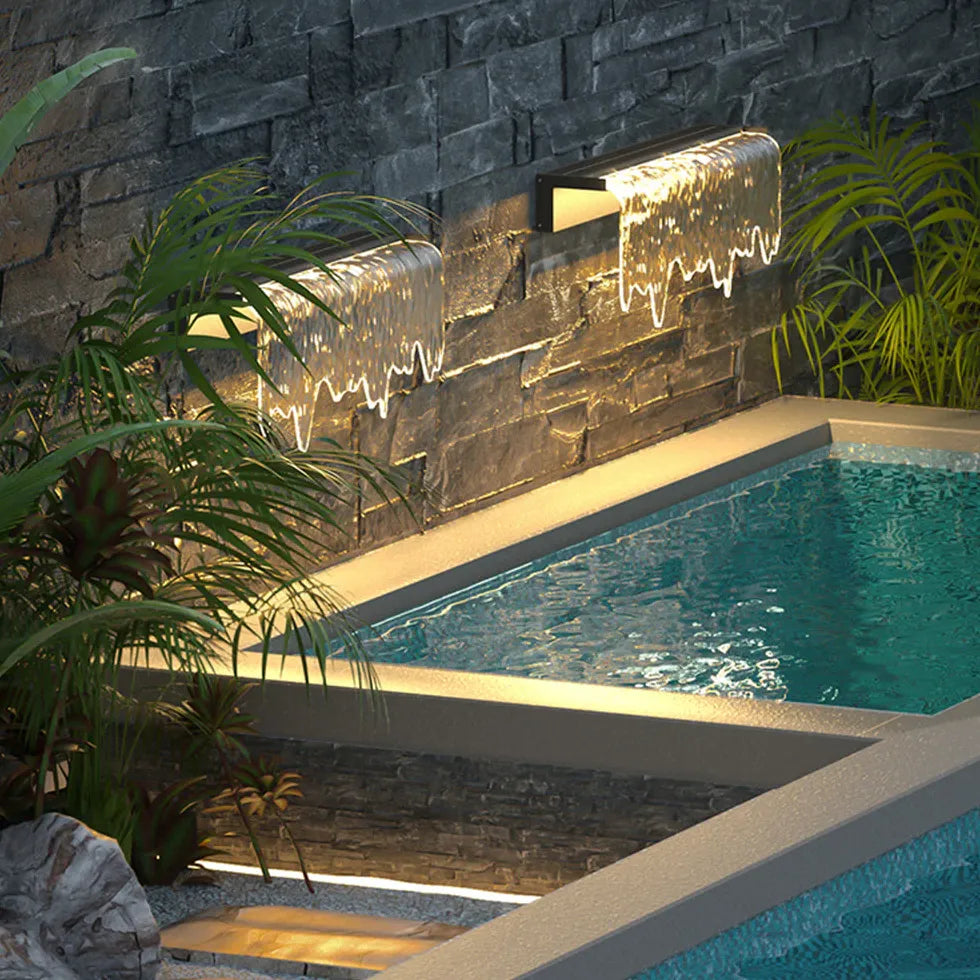 Waterfall LED Outdoor Wall Lights