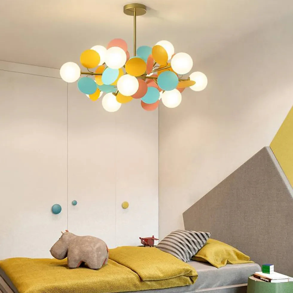 Colorful Flower Design Modern Chandelier