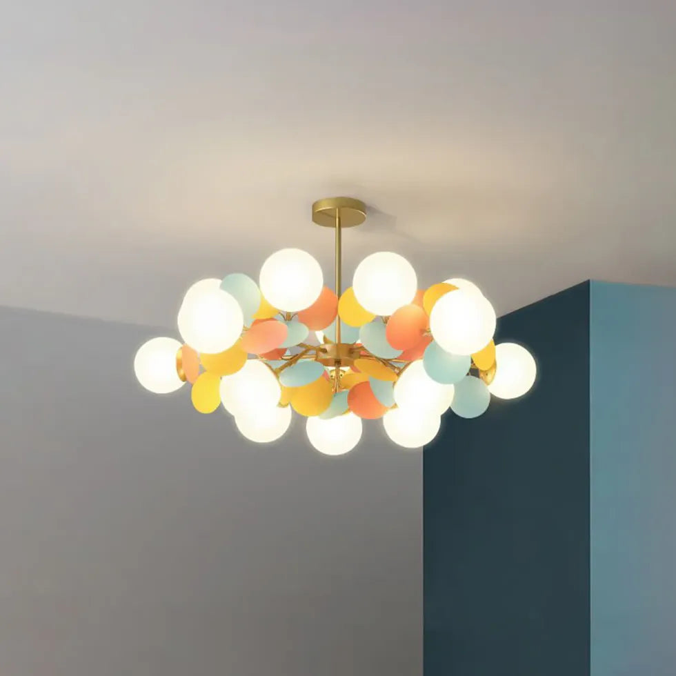 Colorful Flower Design Modern Chandelier