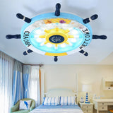 Jugendzimmer Deckenleuchte im mediterranen Piratenschiff Design - Clowas.de
