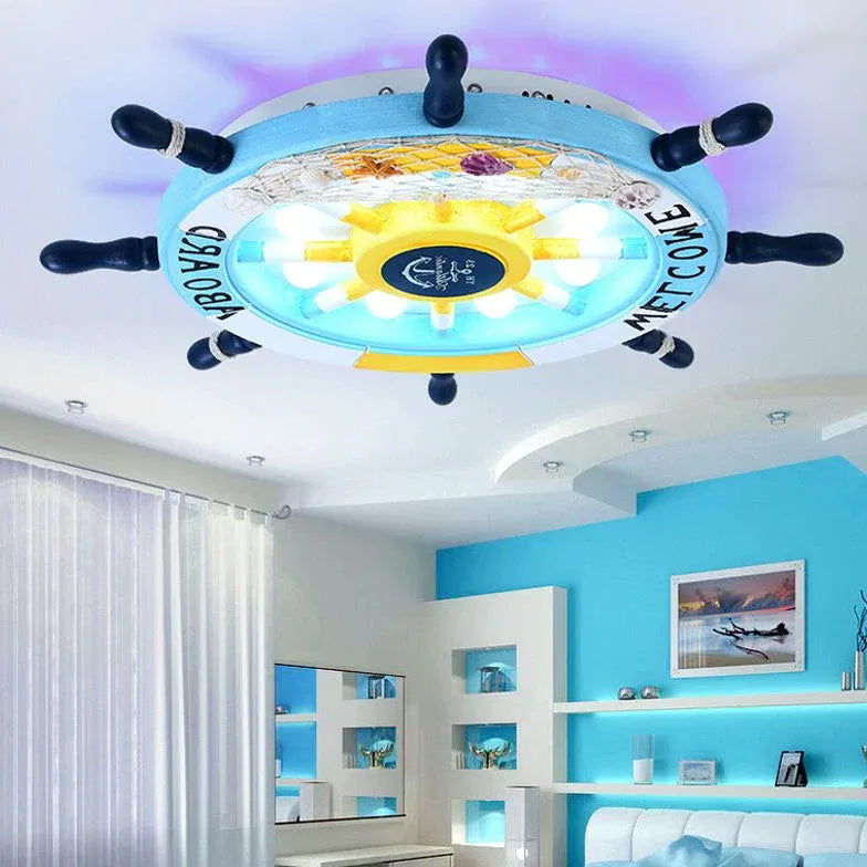 Jugendzimmer Deckenleuchte im mediterranen Piratenschiff Design - Clowas.de
