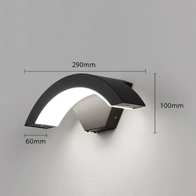 K Curved Wandlampe Schwarz Mit Sensor - Clowas.de